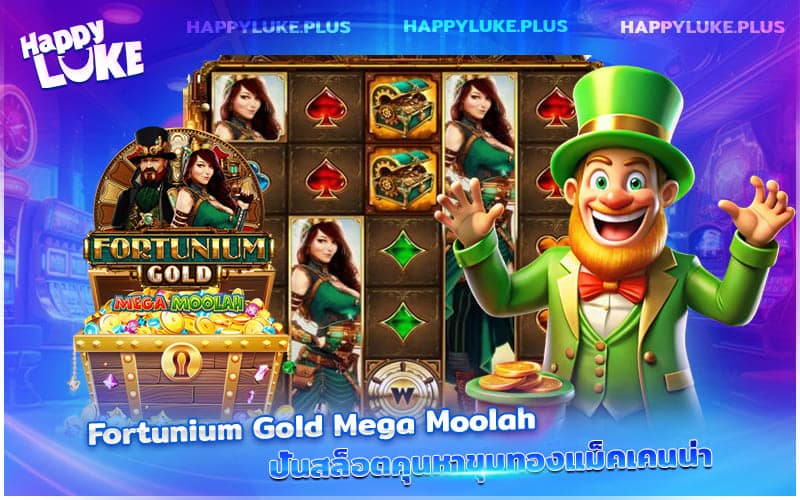 Fortunium Gold Mega Moolah ผจญเหมืองทองลับกับ HappyLuke